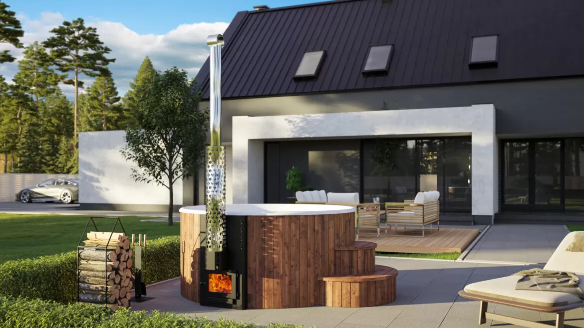 Sauna Sell Badefass (Hot Tub) Lux Premium ∅ 200 cm