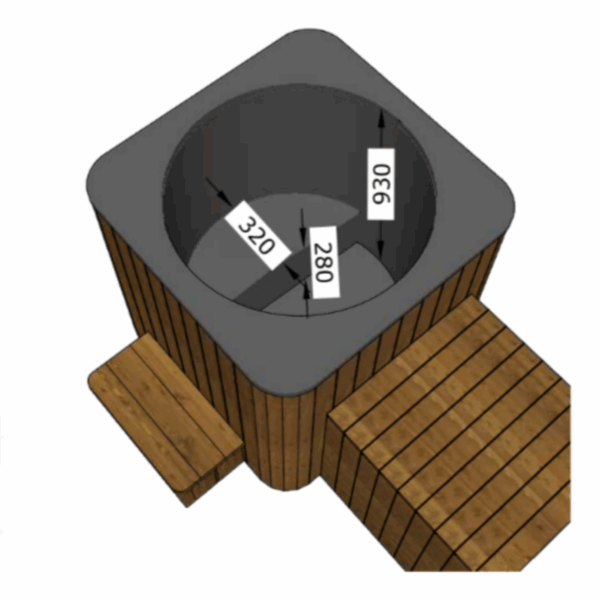Cube Ice Tube / Eisbecken / Tauchbecken Würfelform – Bild 10