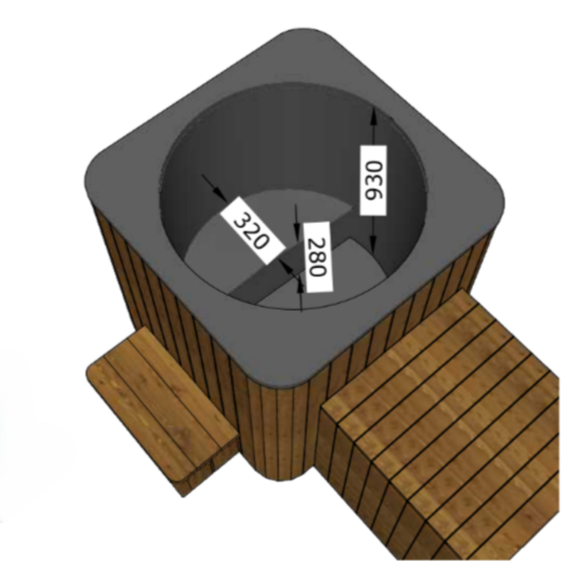 Cube Ice Tube / Eisbecken / Tauchbecken Würfelform – Bild 10