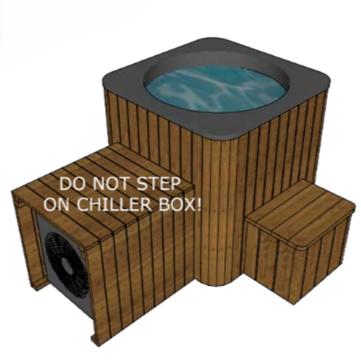 Cube Ice Tube / Eisbecken / Tauchbecken Würfelform – Bild 11