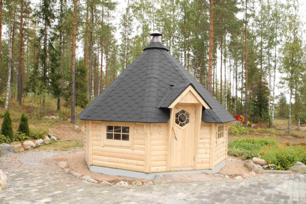 Premium Grillhütte / Grillkota 12 m² aus Holz inkl. Transport – Bild 6