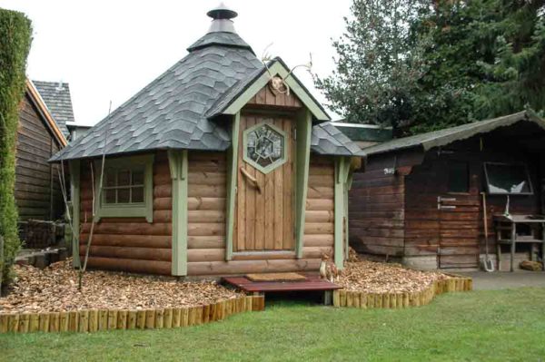 Premium Grillhütte / Grillkota 9 m² aus Holz inkl. Transport – Bild 7