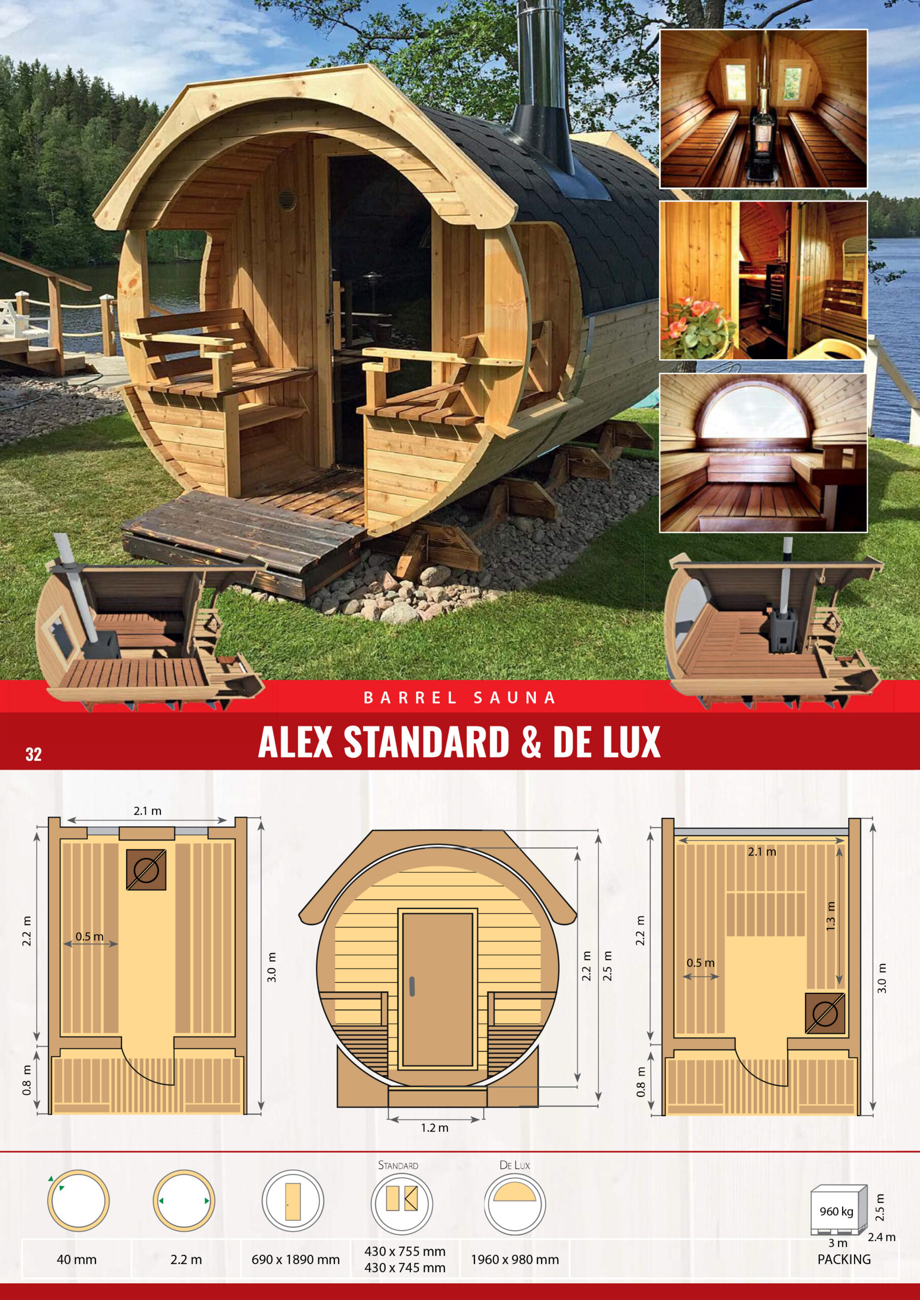 Fasssauna Alex Standard – Bild 2
