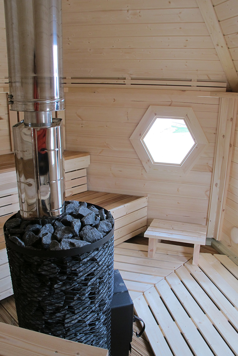 Traditionelle Saunahütte / Kota "Svenja" 9m² – Bild 6