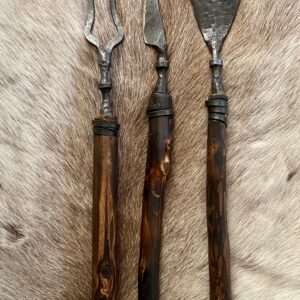 Rustikales Grillbesteck 3-teilig