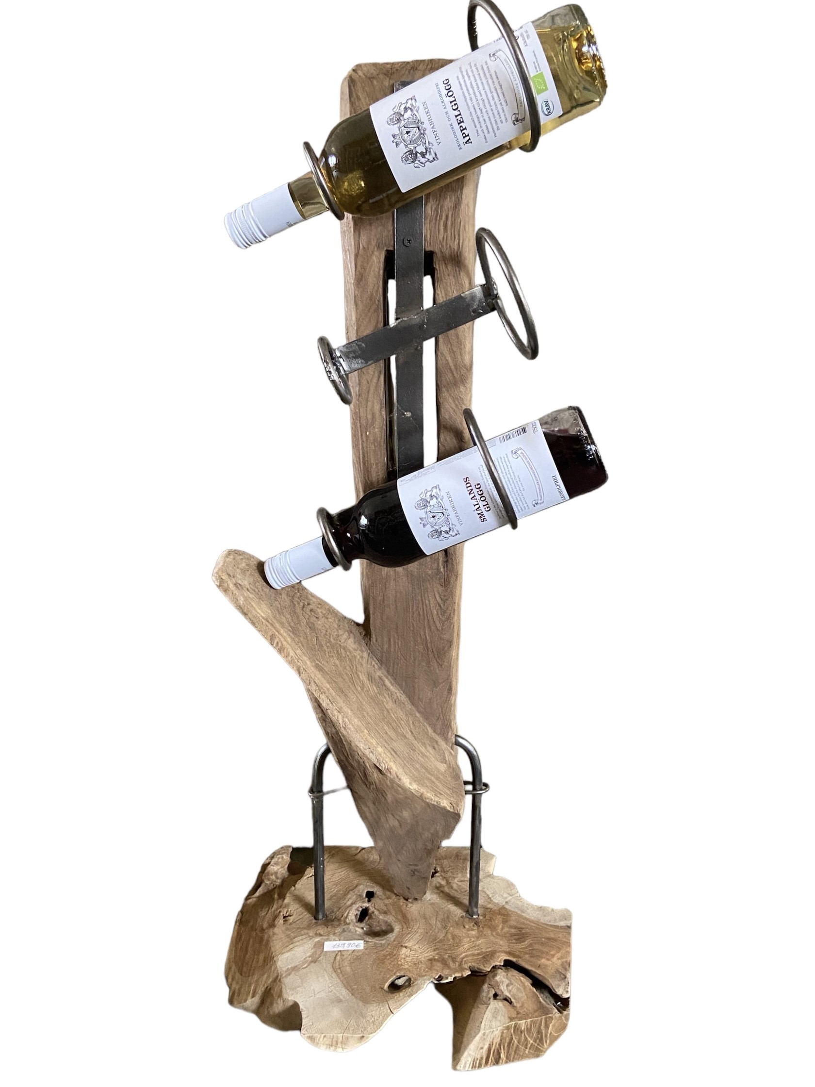 Weinflaschen-Ständer aus Altholz – Bild 2